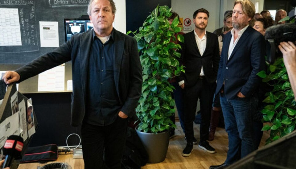 Dramatisk udvikling i Radio24syv-saga Tidligere direktør Jakob Kvist (i forgrunden) har ikke opgivet håbet om, at Radio24syv kan genopstå en dag. Mandag kan Radio- og tv-nævnet forvente en stævning fra radiokanalen, der er stærkt kritisk over udbudsproces. (Arkivfoto) Foto: Niels Christian Vilmann/Scanpix