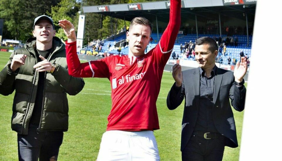 Kjartan Finnbogason er med 11 mål indtil videre topscorer i 1. Division. Foto: Scanpix