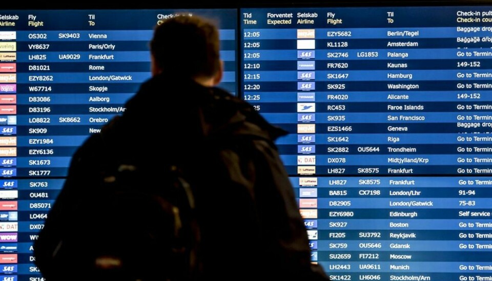 Københavns Lufthavn er ramt af problemer. Foto: Scanpix
