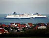 Skibet er fra det danske rederi DFDS. Foto: Scanpix