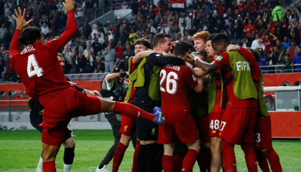 Roberto Firmino scorede Liverpools sejrsmål i den forlængede spilletid. Foto: Ibraheem Al Omari/Reuters