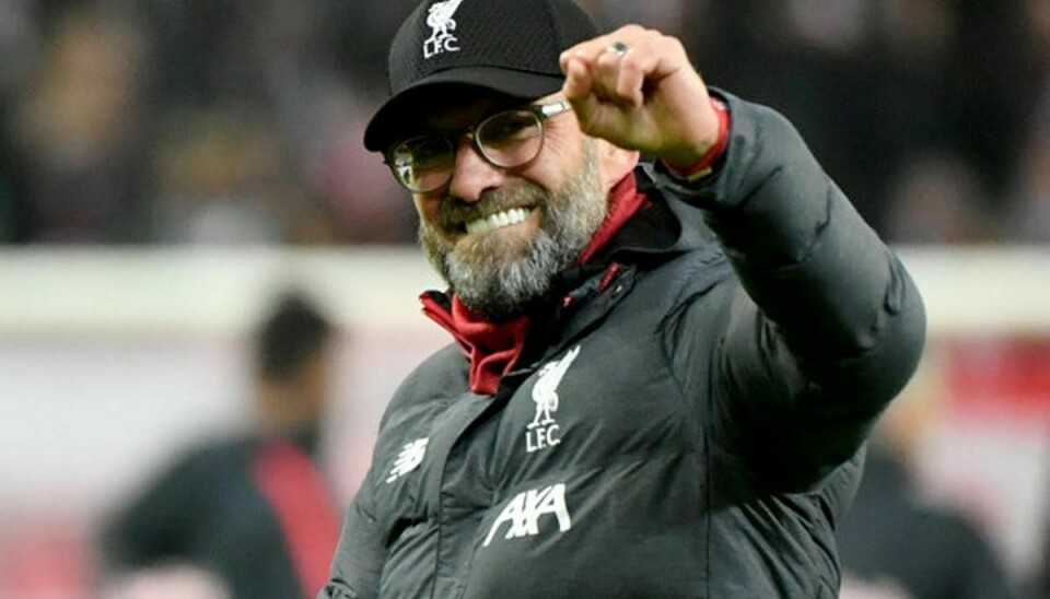 Jürgen Klopp er godt i gang med at føre Liverpool til det første mesterskab i engelske fodbold i 30 år (arkivfoto). Foto: Barbara Gindl/AFP