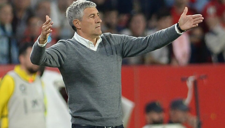 Barca-træner får sparket: Her er afløseren Quique Setien skal fremover stå på Barcelonas sidelinje. Foto: Cristina Quicler/AFP