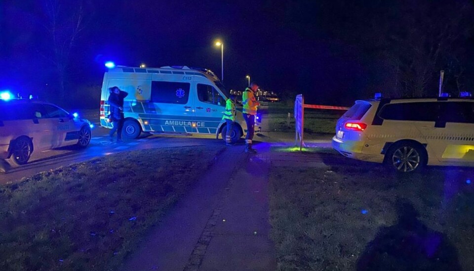 De to mænd, der tirsdag aften blev ramt af skud, er i kritisk tilstand, lyder det fra politiet. KLIK VIDERE OG SE FLERE BILLEDER. Foto: Presse-fotos.dk
