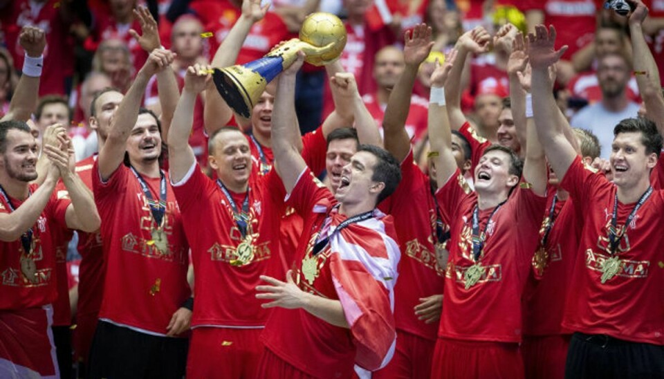 Det danske herrelandshold i håndbold vandt i 2019 VM-guld for første gang i historien. Foto: Liselotte Sabroe/Scanpix