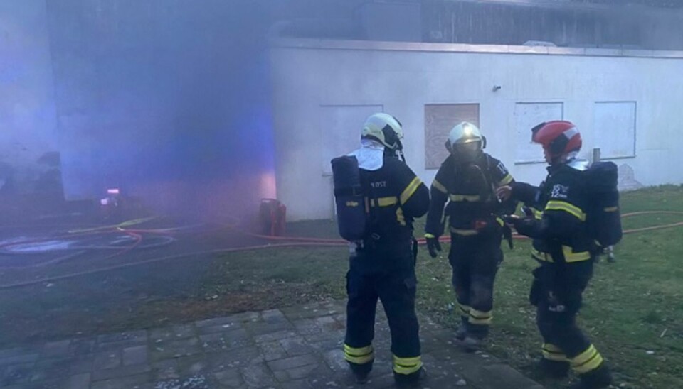 Brand i historisk bygning formentlig påsat