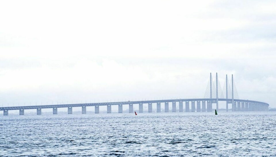 Øresundsbroen er lukket torsdag på grund af stormen Laura. Foto: Ida Guldbæk Arentsen/Ritzau Scanpix