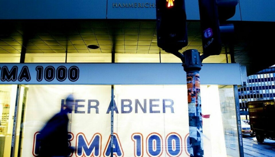 Flere kunder mente, at der var noget uldent ved håndrensen i Rema 1000. Foto: Christian Als/Scanpix