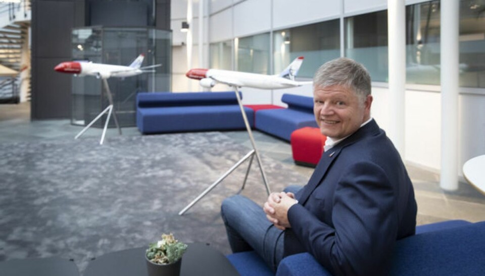 Norwegian tæt på redning Jacob Schram, administrerende direktør hos Norwegian, har mandag fået godkendt en redningsplan af selskabets aktionærer. (Arkivfoto) Foto: Terje Bendiksby/Scanpix