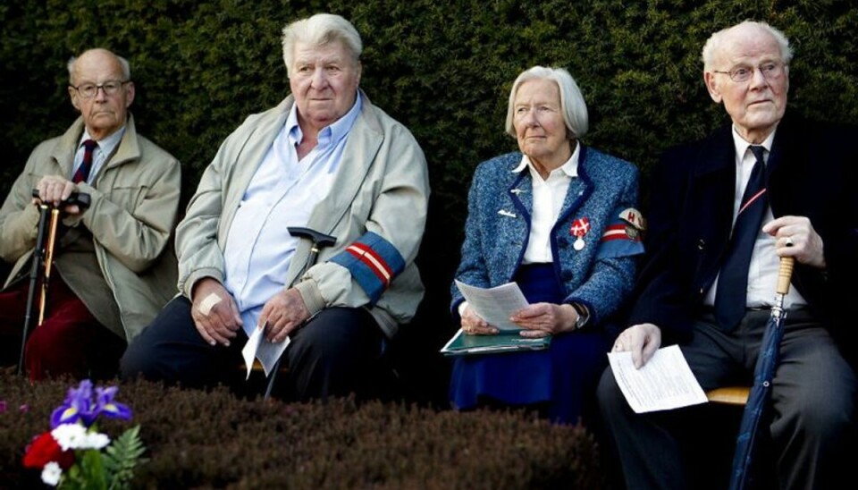 Disse danskere kan tælles på få hænder Overlevende modstandsfolk kan i dag tælles på få hænder. Arkivfoto: Scanpix.