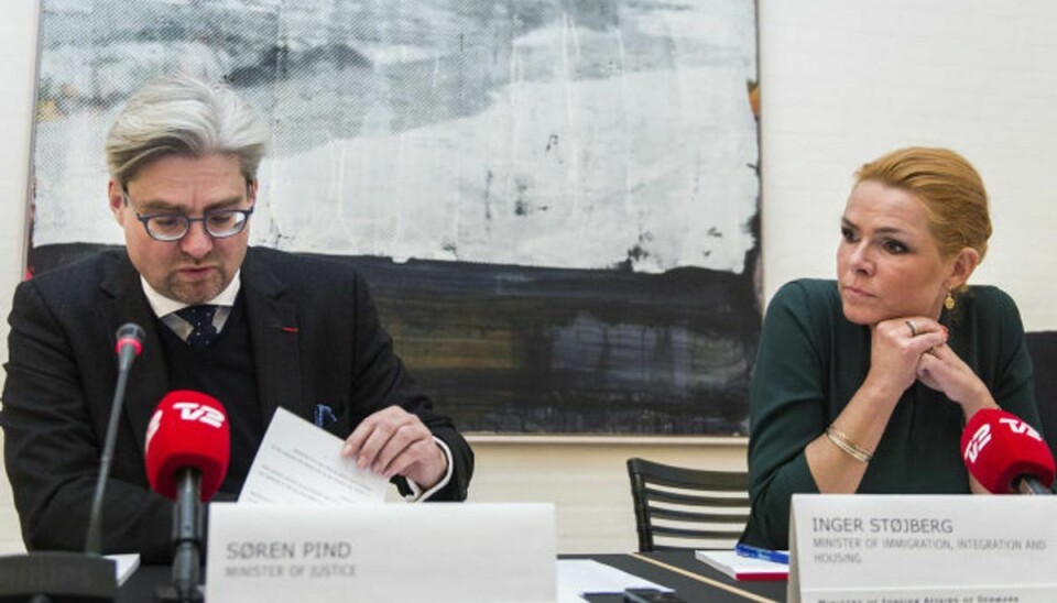 Søren Pind og Inger Støjberg var begge ministre fra Venstre i 2016, hvor sidstnævnte gav en ulovlig instruks om adskillelse af asylpar. Nu skal Søren Pind vidne i sagen. (Arkivfoto) Foto: Simon Skipper/Scanpix