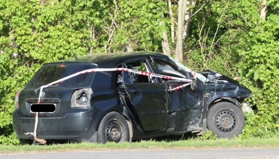 En personbil blev påkørt af en lastbil på Randersvej i Trige onsdag morgen. KLIK VIDERE OG SE FLERE BILLEDER. Foto: Øxenholt Foto En personbil blev påkørt af en lastbil på Randersvej i Trige onsdag morgen. KLIK VIDERE OG SE FLERE BILLEDER. Foto: Øxenholt Foto
