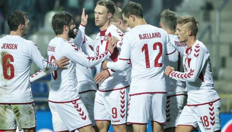 Hareide slutter landsholdsåret af med 1-1 i Tjekkiet Nicolai Jørgensen scorede målet til 1-1 for Danmark. Foto: Henning Bagger/Scanpix
