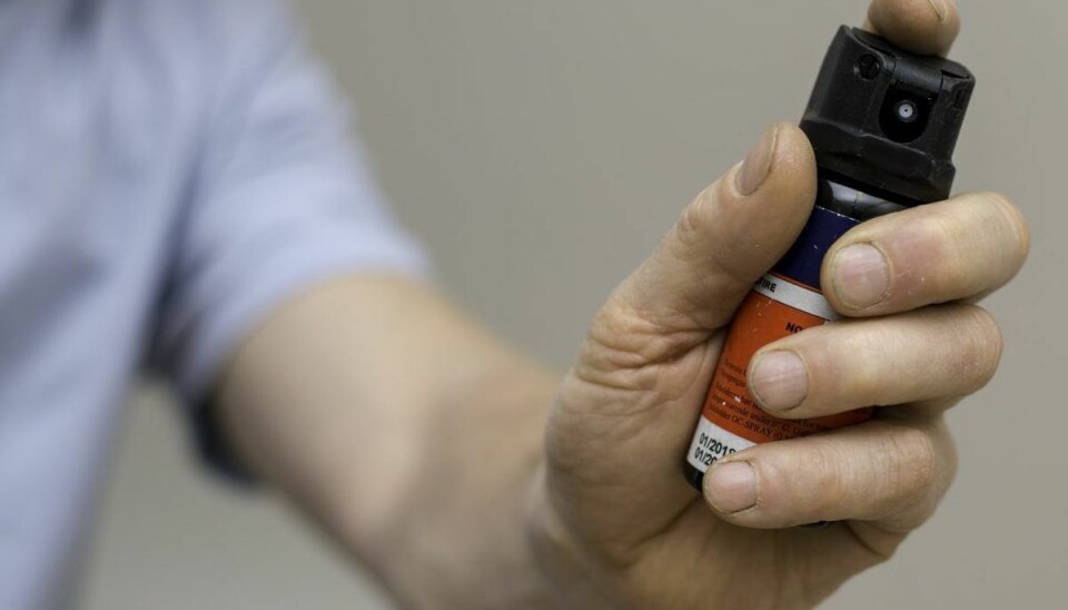 Fik peberspray af indbrudstyve Politiet leder efter tyvene. Genrefoto.