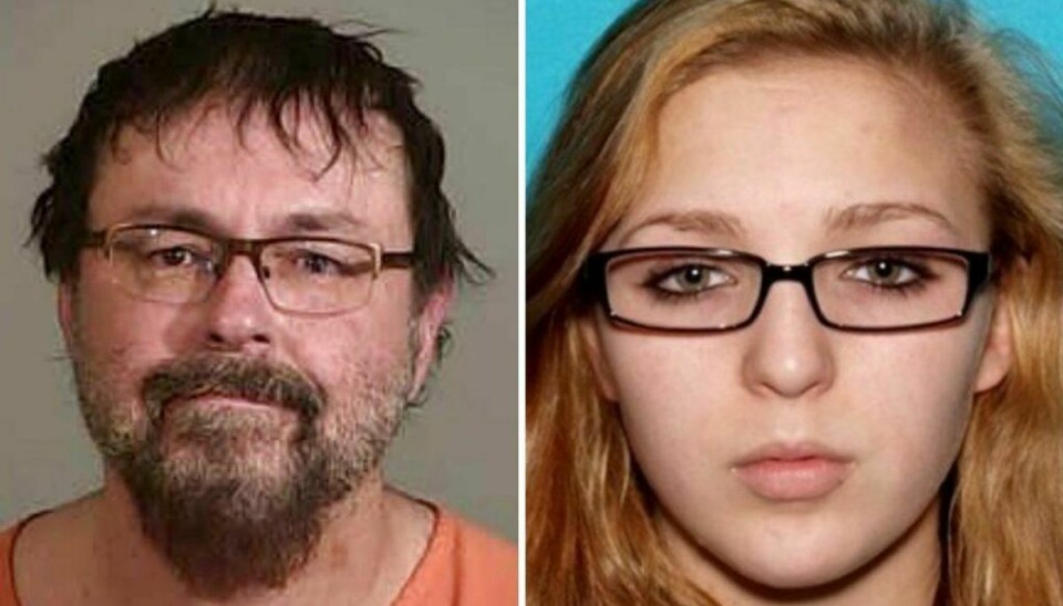 Tad Cummins (venstre) kidnappede 15-årige Elizabeth Taylor (højre) for mere end en måned siden. Efter en vild jagt er de nu blevet fundet.Foto: Siskiyou County Sheriff’s Office / Tennessee Bureau of Investigation / SCANPIX