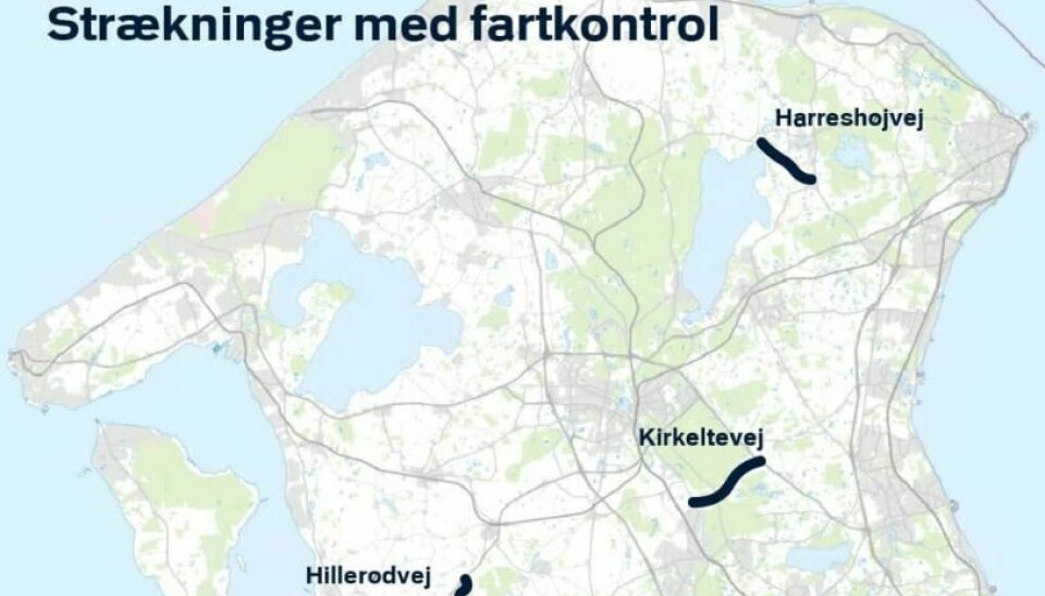 Det er her Nordsjællands Politi holder fartkontroller i denne uge.
