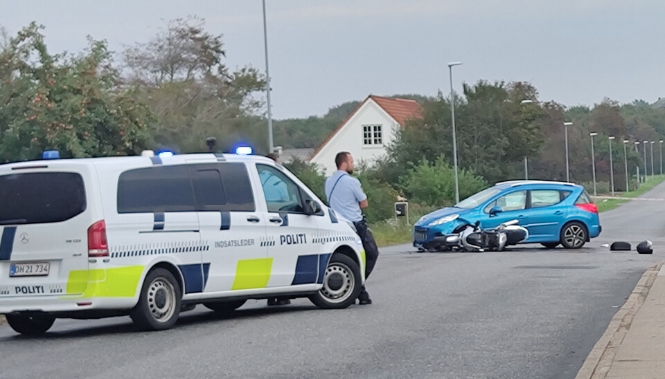 Motorcyklisten overlevede ikke sammenstødet.