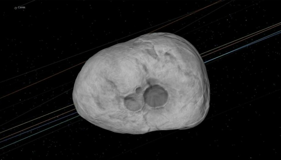 Asteroiden '2023 DW' befinder sig 18 millioner kilometer væk fra Jorden.