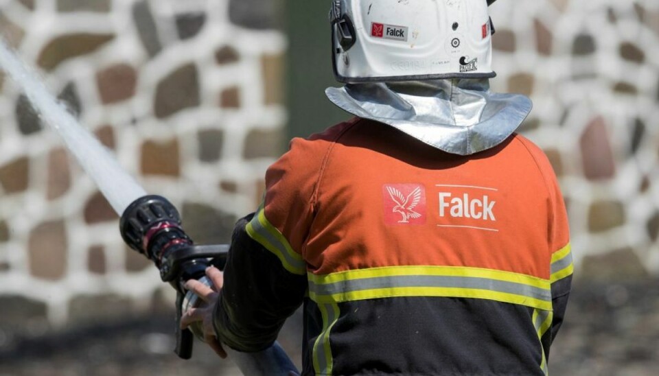 Der er indkaldt mandskab fra flere stationer. Foto: Rasmus Skaftved. Der er indkaldt mandskab fra flere stationer. Foto: Rasmus Skaftved.