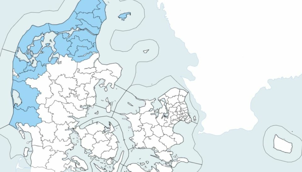 Risikovarsel gældende til klokken 14. Risikovarsel gældende til klokken 14.