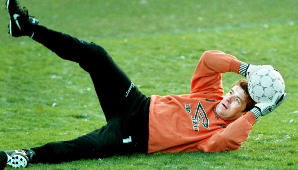 Den tidligere Glasgow Rangers målmand Andy Goram til prøvetræning hos FCK i 1998