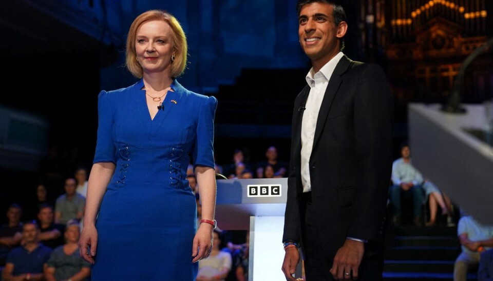 Udenrigsminister Liz Truss og finansminister Rishi Sunak. Udenrigsminister Liz Truss og finansminister Rishi Sunak.