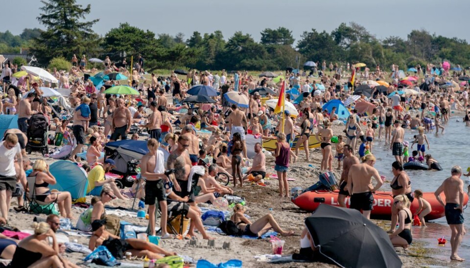 Sådan så det ud på Karrebæksminde Strand ved Enø, tirsdag. Sådan så det ud på Karrebæksminde Strand ved Enø, tirsdag.