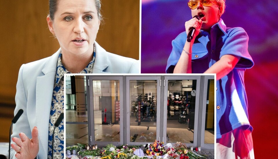 Statsminister Mette Frederiksen og sangeren Andreas Odbjerg kommer til aftenens mindehøjtidelighed ved Field's. Statsminister Mette Frederiksen og sangeren Andreas Odbjerg kommer til aftenens mindehøjtidelighed ved Field's.