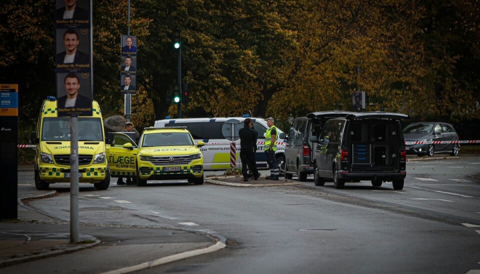 Politiet og redningspersonale til stede i Hørsholm. Politiet og redningspersonale til stede i Hørsholm.