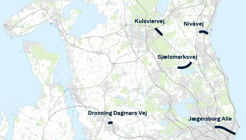 Her er nogle af de positioner, hvor Nordsjællands Politi har fotovogne ude i denne uge.