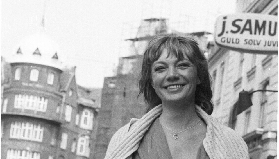 Susanne Jagd har været aktiv skuespiller siden sin revydebut i 1967 på Komediehuset i København. Den 28. september fylder hun 80. (Arkivfoto fra 1980).