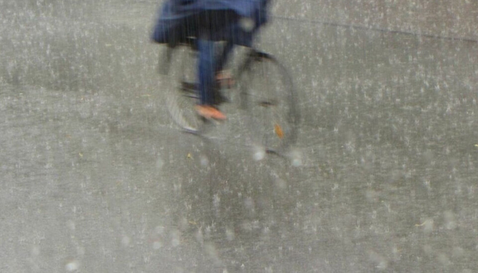Kraftig regn er på vej.