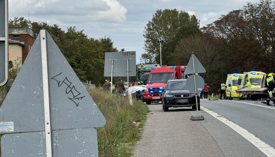 - Det er alvorligt, siger Nordsjællands Politi om ulykken ved Meløse.