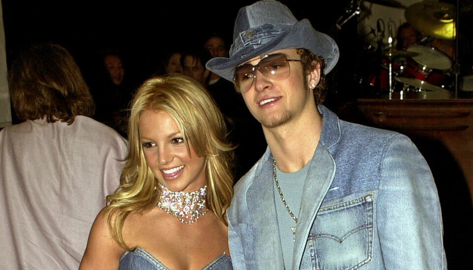 Britney Spears og Justin Timerlake ses her sammen januar 2001