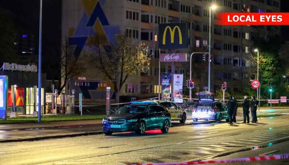Københavns Vestegns Politi rykkede natten til tirsdag ud til McDonalds i Brøndby efter anmeldelse om skud.