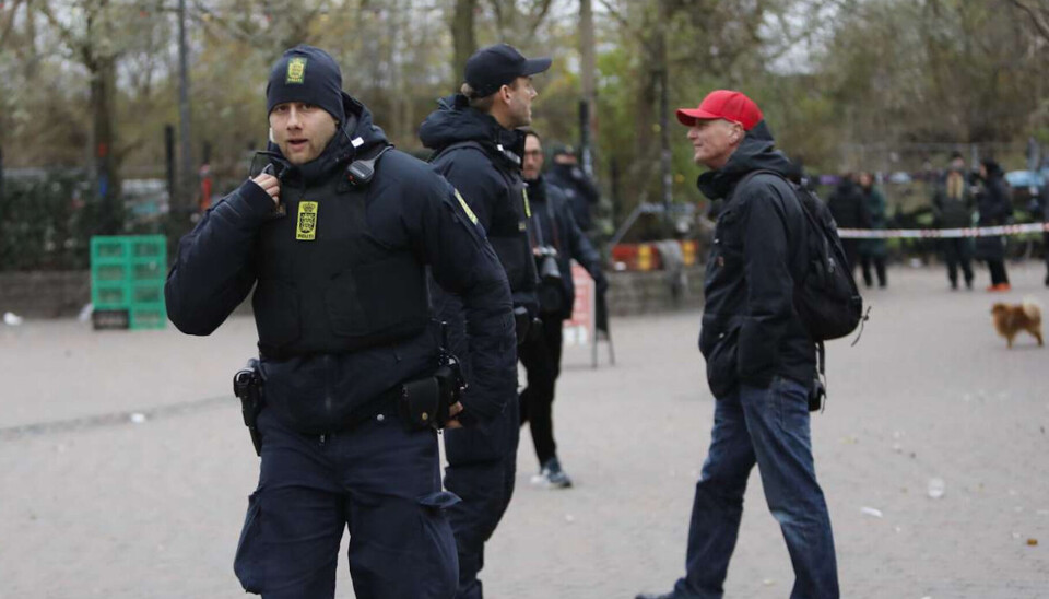 Hashsalget fortsatte helt frem til betjentenes ankomst.