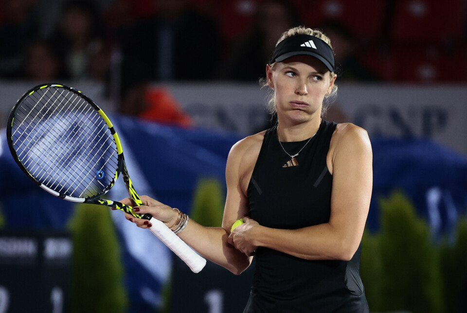 Caroline Wozniacki tabte i to sæt til Maria Sakkari.