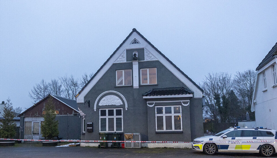 Politiet har blandt andet arbejdet ved huset her i Filskov efter dødsvolden i Grindsted.
