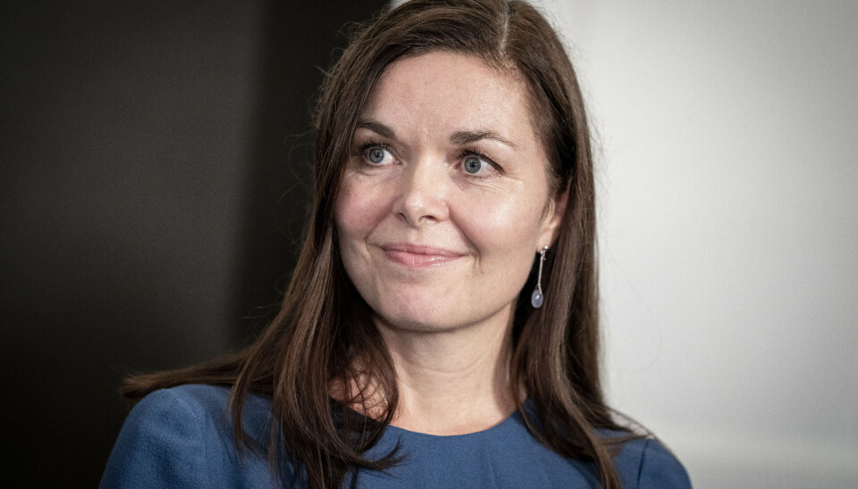 Louise Schack Elholm langer i et interview med Politiken ud efter Venstres gruppeledelse på Christiansborg. (Arkivfoto).