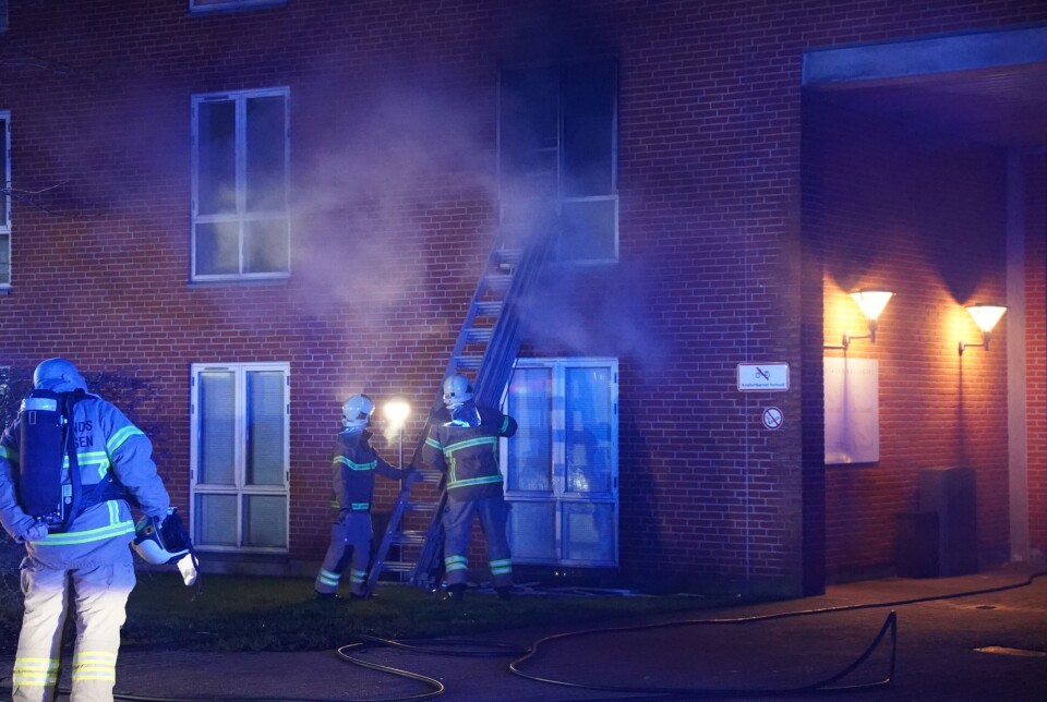 Ingen kom til skade eller var i fare i forbindelse med branden, lyder det fra det lokale brandvæsen.