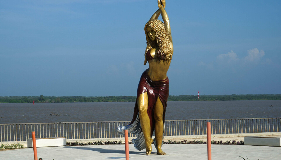 Shakira forældre var med til at overvære indvielsen af statuen tirsdag.