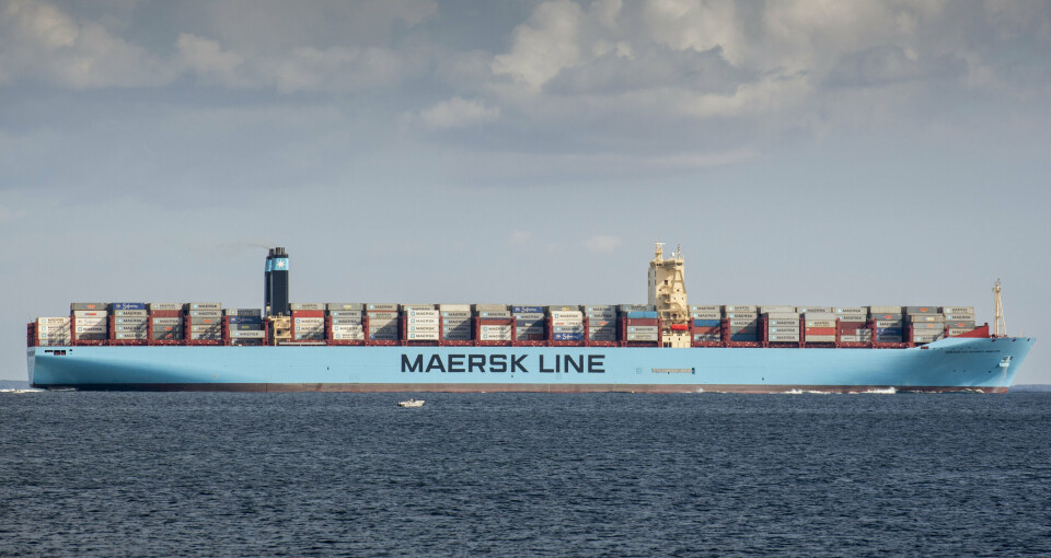 De amerikanske krigsskibe 'USS Gravely' og 'USS Laboon' har bistået med hændelsen, der gik ud over containerskibet 'Maersk Hangzhou'. (Arkivfoto).