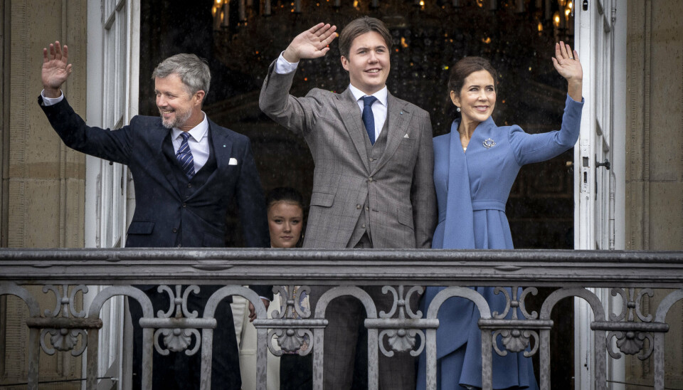 Det var en stor dag, da prins Christian fyldte 18 år. Dronningen havde inviteret til fest på slottet, hvor 18-årige fra hele landet deltog. (Arkivfoto).
