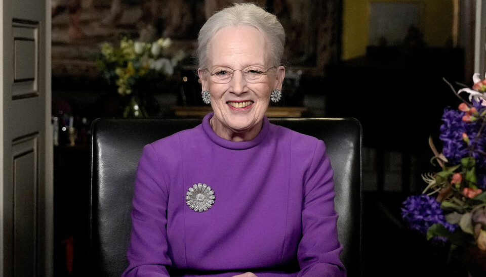 Dronning Margrethe ses her under sin nytårstale, hvor hun overraskende meddelte, at hun abdicerer fra tronen den 14. januar.