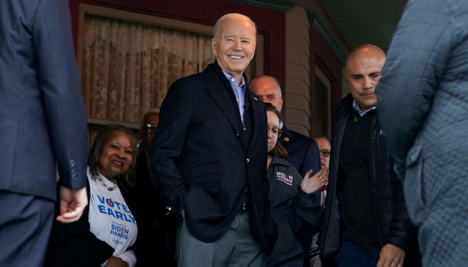 Joe Biden gjorde sig morsom på sin forgængers bekostning, da han var til middag i Gridiron Club, hvor der ikke må tages fotografier. (Arkivfoto).