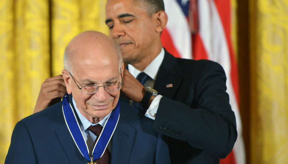 I 2013 modtog Daniel Kahneman den amerikanske frihedsmedalje af den daværende præsident Barack Obama. (Arkivfoto).