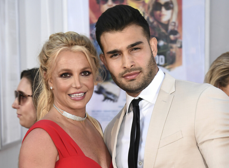 Britney Spears og hendes nu eksmand Sam Asghari.