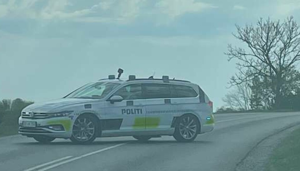 Politiet har spærret vejen efter den alvorlige ulykke.