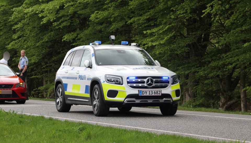 En motorcyklist er forulykket på Vejle Landevej.
