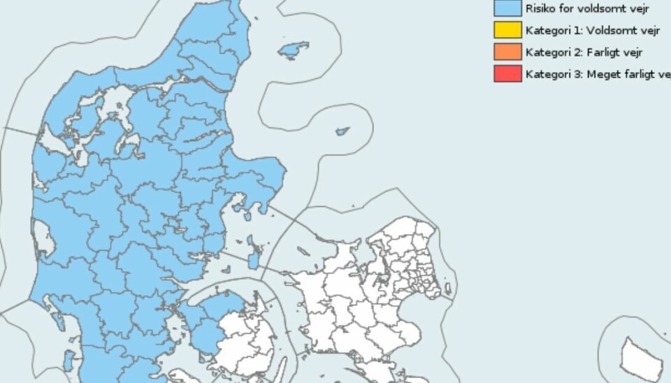 Nu risikerer vi helt op til 35 millimeter regn på seks timer.